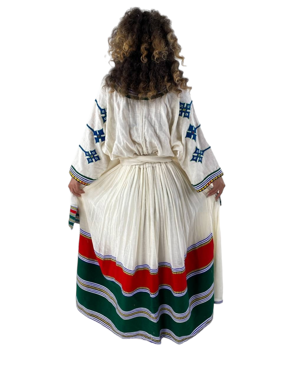 Shifta7 - AP2439 Two Piece Ethiopian dress M - L Shifta7 - AP2439 Two Piece Ethiopian dress M - L