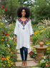 Shifta7 - J2608 Hand embroidered tunic M -L