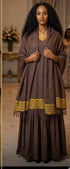 Shifta7 -  M2603 Ethiopian  Embroidered Habesha Kemis 2 piece