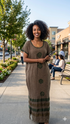 Shifta7- MA2628 Cotton maxi dress size Medium