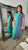 Shifta7 - N2350 Long 2 tone Cotton Gabi Dress size Small