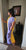 Shifta7 - N2353 Long 2 tone Cotton Gabi Dress size Small