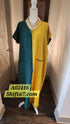 Shifta7 - AP2416 Long 2 tone Cotton Gabi Dress