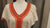 Shifta7 - AP2438 off white orange cotton 2 piece set