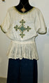 Shifta7 - MA2501 Hand embroidered cotton top