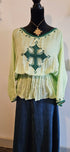 Shifta7 - MA2506 Hand embroidered cotton top XL