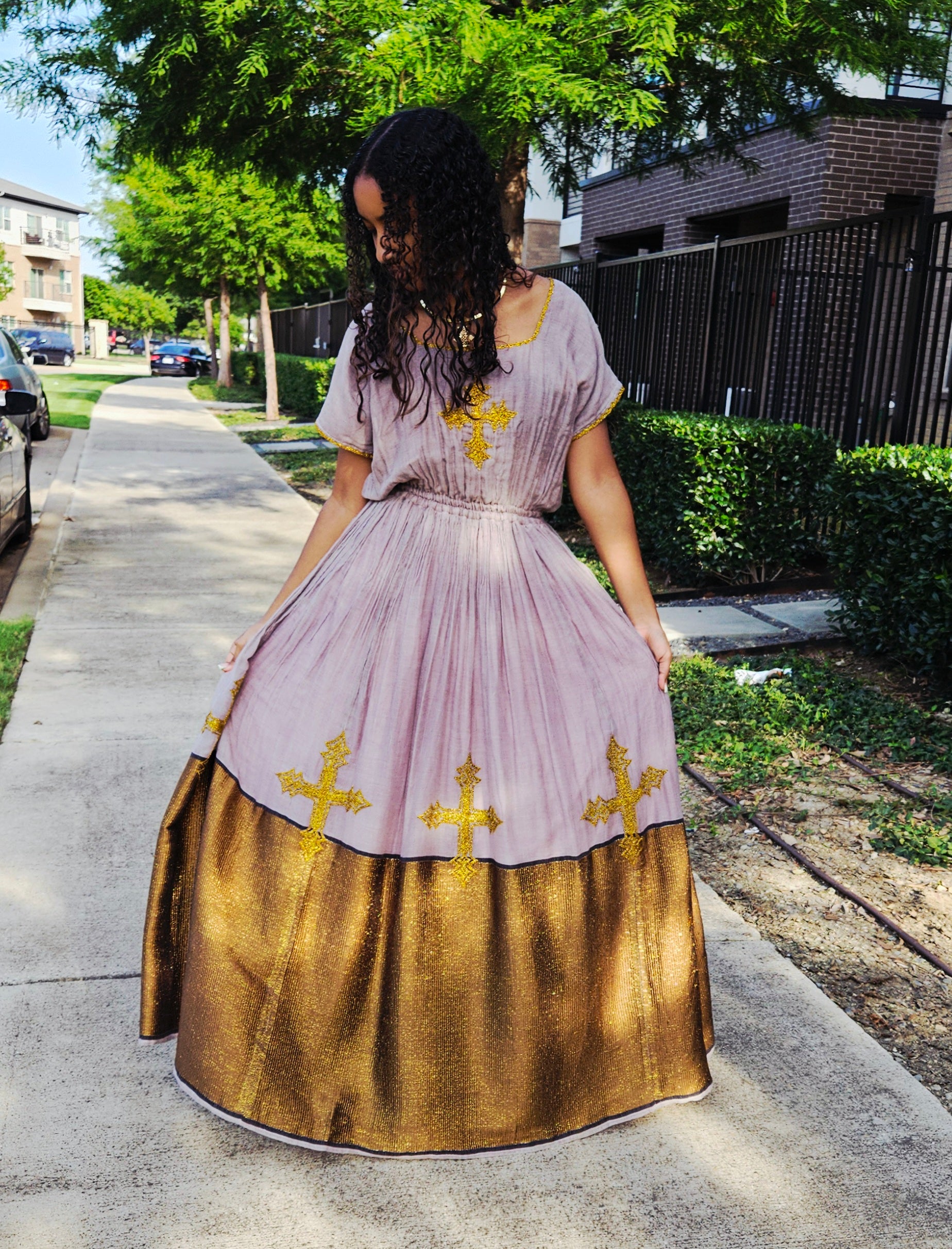 Shifta7 - MA2530 Two Piece Ethiopian dress M - L.Menen Shifta7 - MA2530 Two Piece Ethiopian dress M - L.Menen