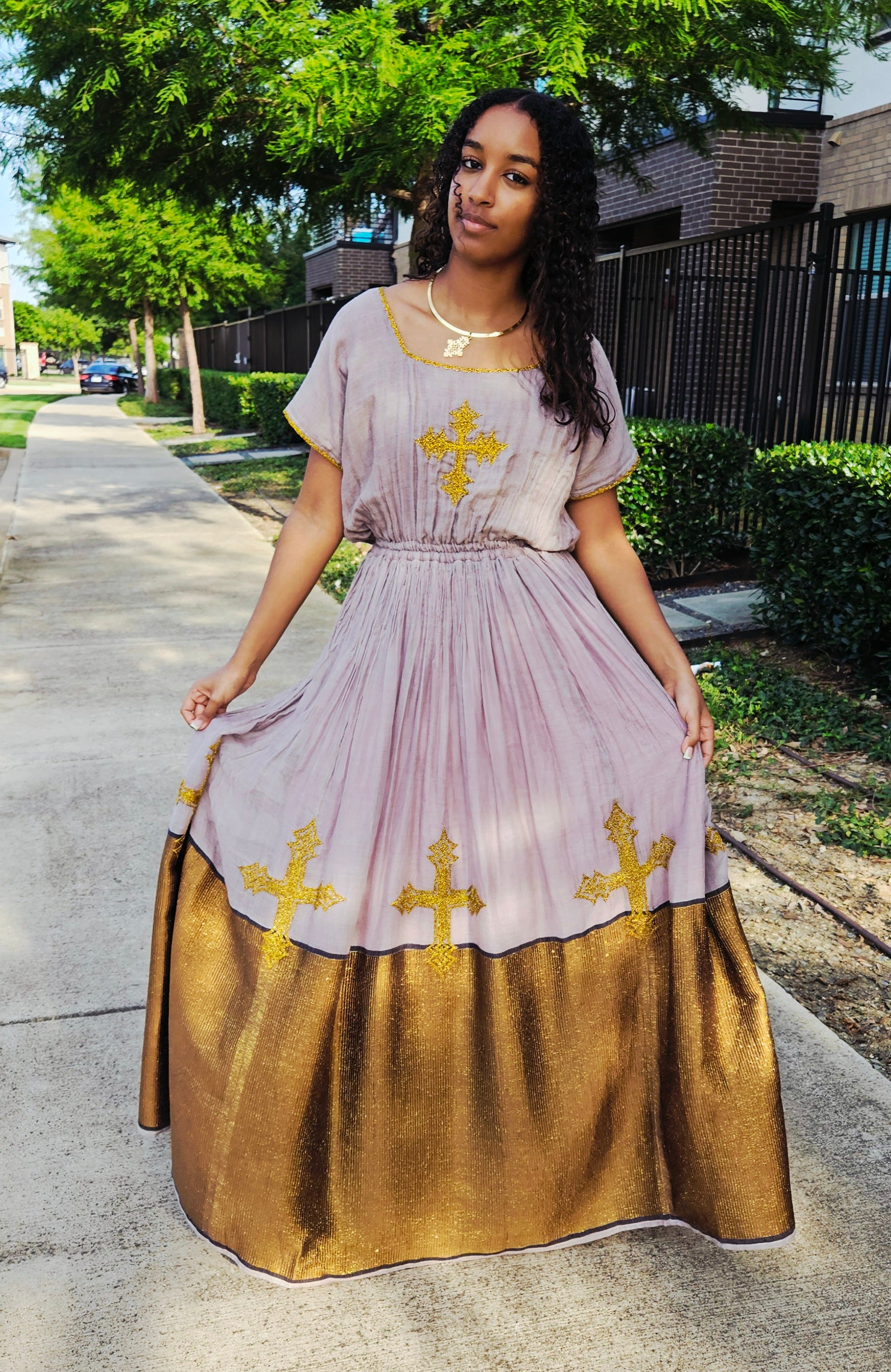 Shifta7 - MA2530 Two Piece Ethiopian dress M - L.Menen Shifta7 - MA2530 Two Piece Ethiopian dress M - L.Menen