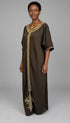 Shifta7 -  O2603 brown Elegance Sweater Dress 2 pc ,size M