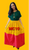 Shifta7 - MC10 Green, Yellow Red Ethiopian Cotton Maxi Dress