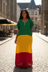 Shifta7- S2524 Cotton maxi dress size M/L