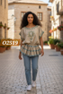 Shifta7 - O2519 Hand embroidered cotton top