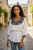 Shifta7 - OC2531 Hand embroidered cotton top L