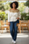 Shifta7 - OC2528 Hand embroidered cotton top L