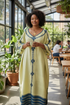 Shifta7 - OC2576 Hand-Embroidered Cotton Dress 2 pc