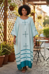 Shifta7 - N2523 Hand-Embroidered Cotton Dress 2 pc