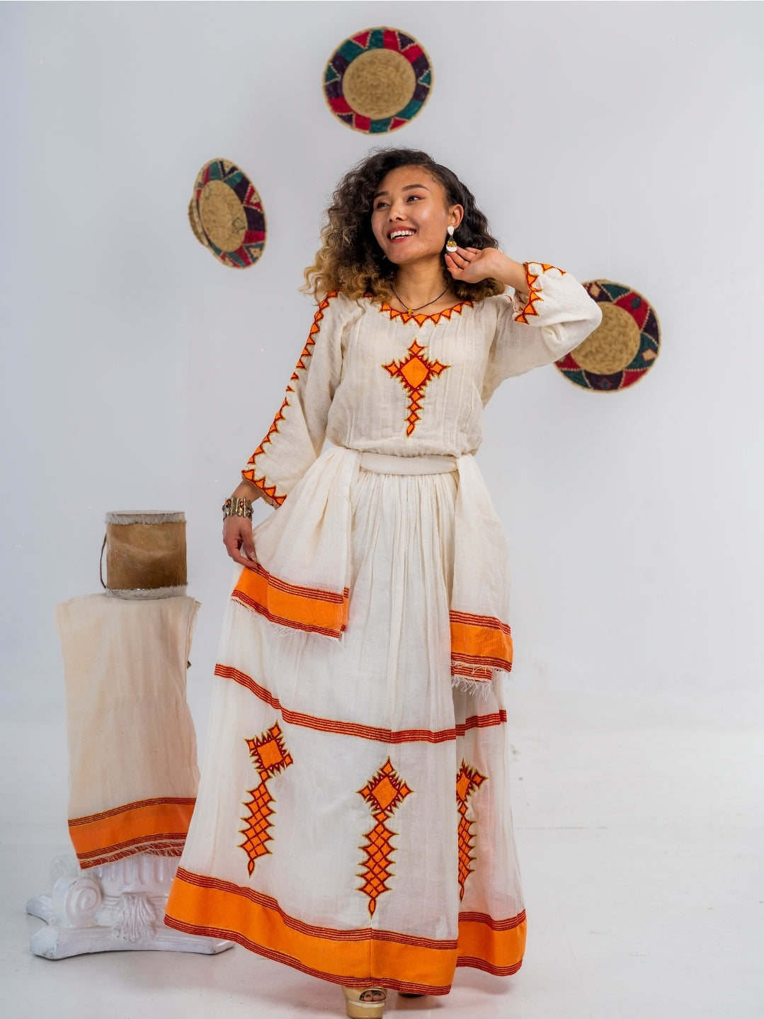 Shifta7 - A2314 Two Piece Ethiopian dress M - L