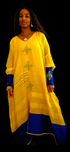 Shifta7 -   MA2517 Two Piece Ethiopian dress M - L.Menen