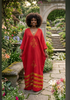 Shifta7- AU2611 Long Cotton Dress free size extra wide