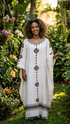 Shifta7- S2607 Long black Cotton Dress extra wide