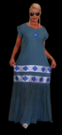 Shifta7 - AU2502 Two Piece Ethiopian dress S/M