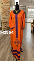 Shifta7 - M2554 Long Cotton Gabi Dress Size Med / Large