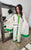 Shifta7 - N23112 white-green cotton 3 piece set