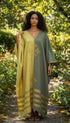 Shifta7- S2601 Long black Cotton Dress extra wide