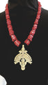 Shifta7 - DE 3 Ethiopian Coptic cross coral necklace