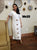 Shifta7 - Mc25 Dotted White Ethiopian Cotton Dress